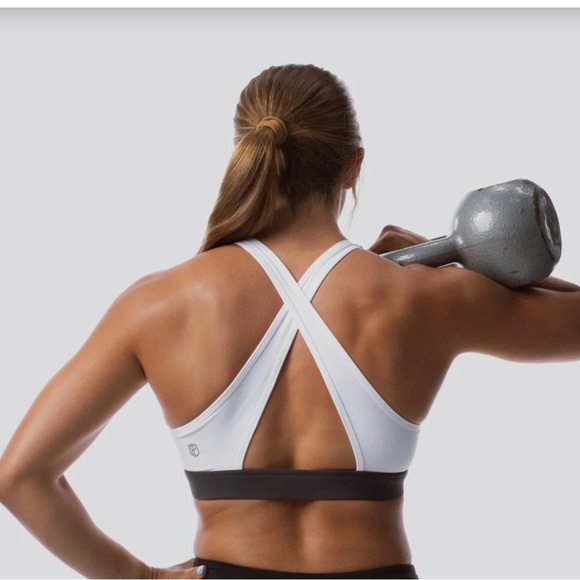 Born Primitive | Movement Sports Bra | Dark Gray / White - Picture 2 of 7